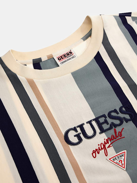Guess t shirt righe sale