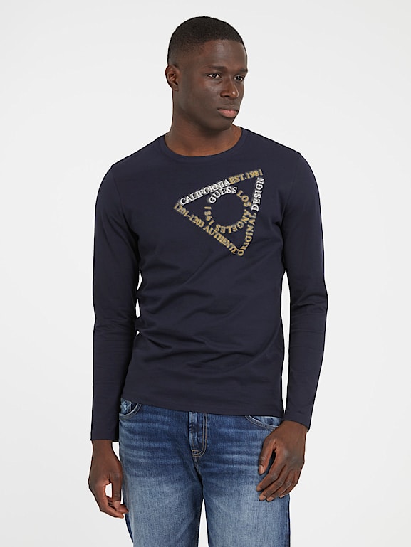 T shirt guess manche longue homme clearance