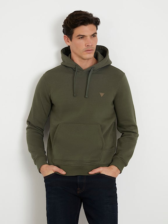 Guess hoodie green hotsell