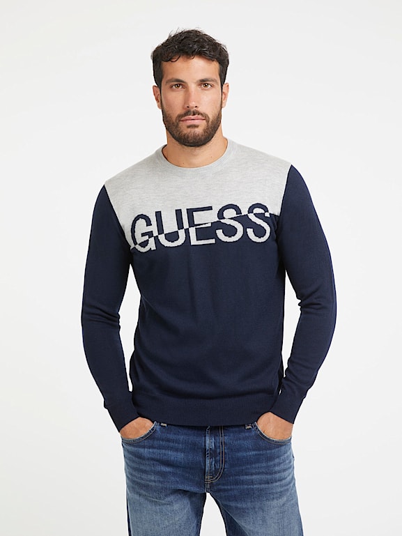 Guess sweater mens clearance