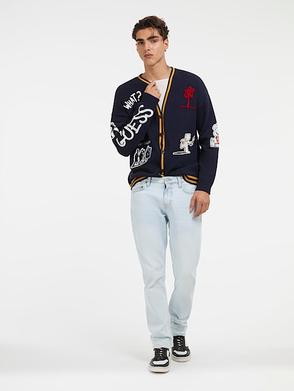 Guess cardigan mens cheap