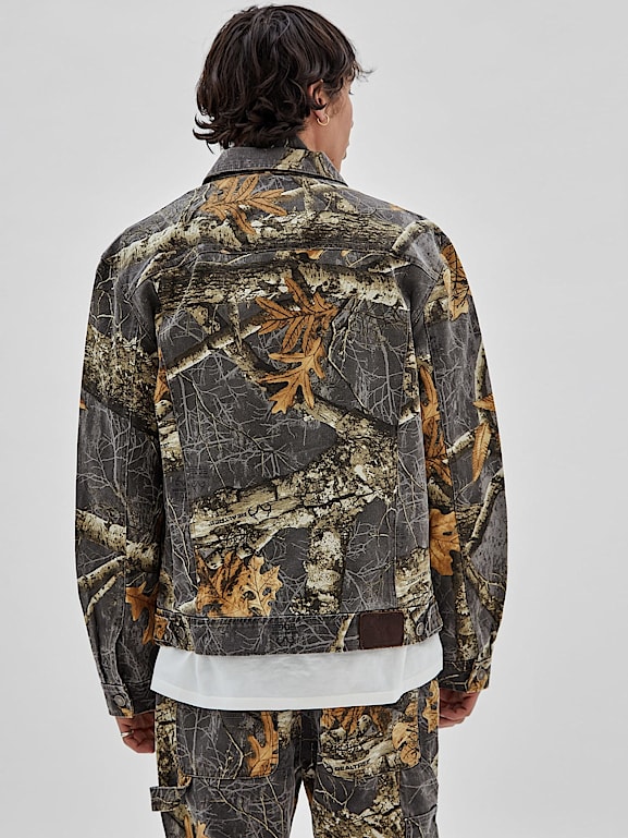 Guess camo bomber jacket on sale