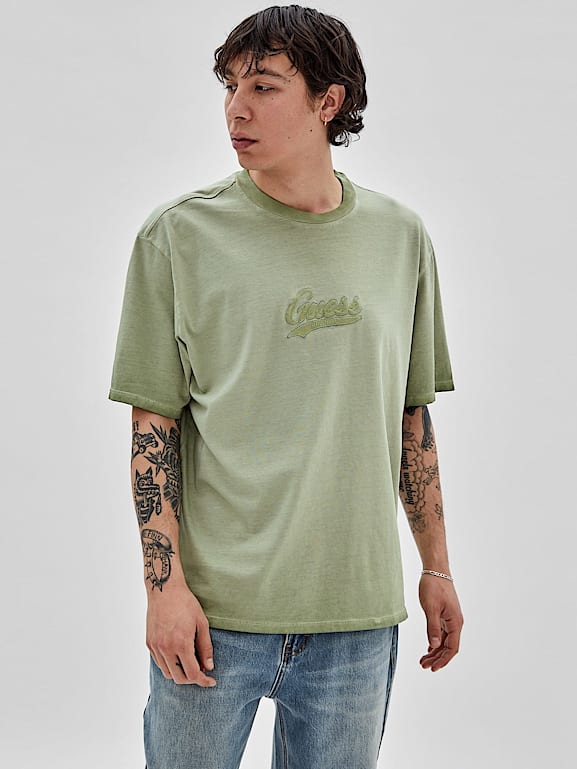 Green discount guess shirt