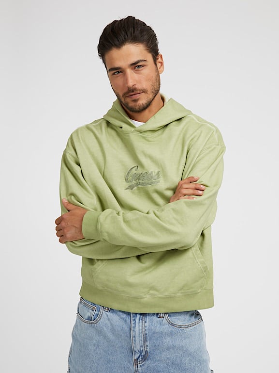 Guess embroidered hoodie sweatshirt cheap