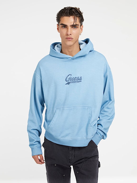 Guess embroidered hoodie sweatshirt cheap