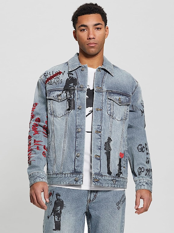 Veste en jeans guess best sale