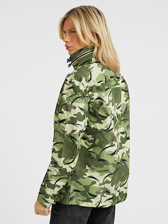 Guess camo jacket hot sale