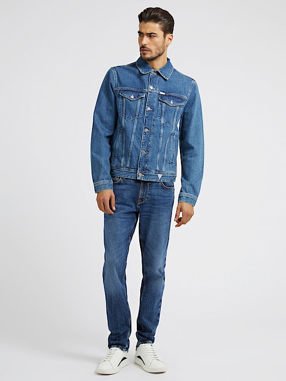 Veste jean empi cement post rieur Homme GUESS Collections Pass es