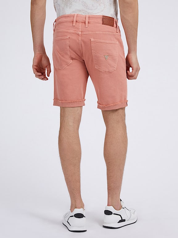 Mens pink clearance jean shorts