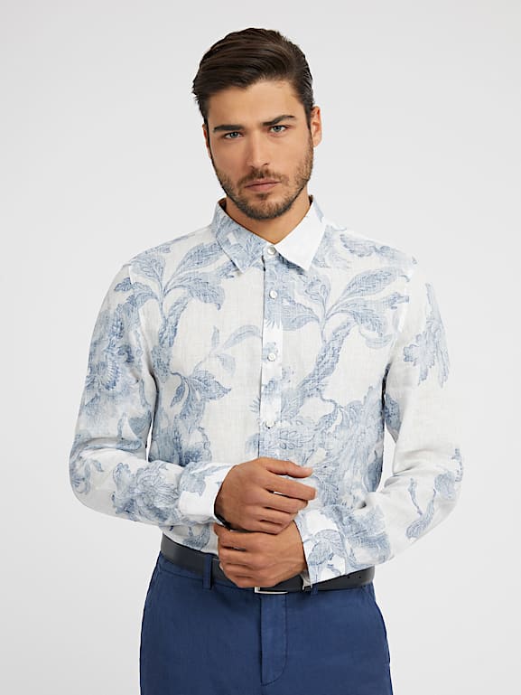 Camisa de hombre estampado best sale floral