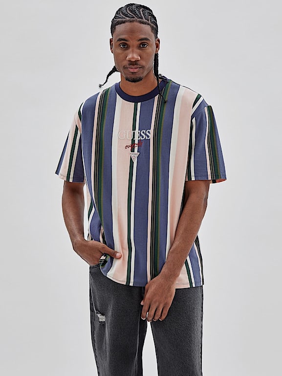 GUESS Originals T shirt a righe all over Uomo