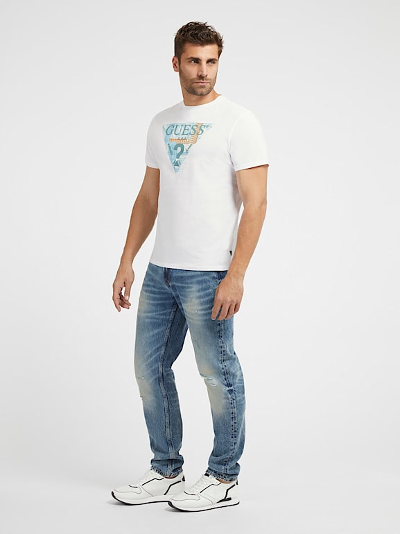 GUESS Triangle logo t shirt Men