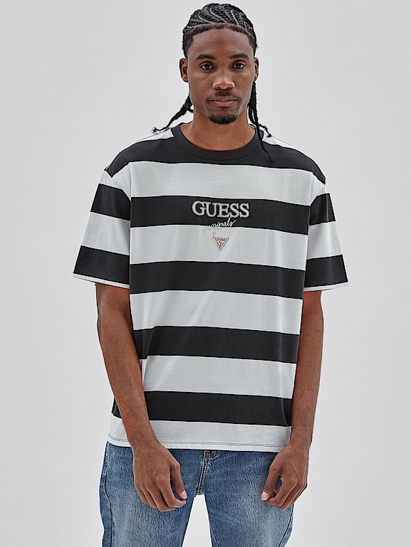 Guess camisetas hombre rayas hotsell