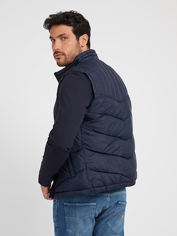 Mens royal blue puffer vest hotsell