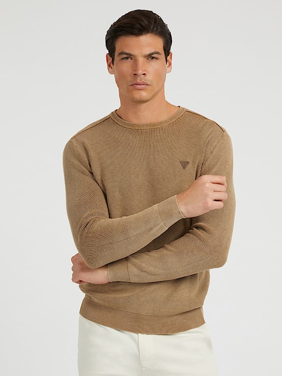 Brown guess sweater clearance