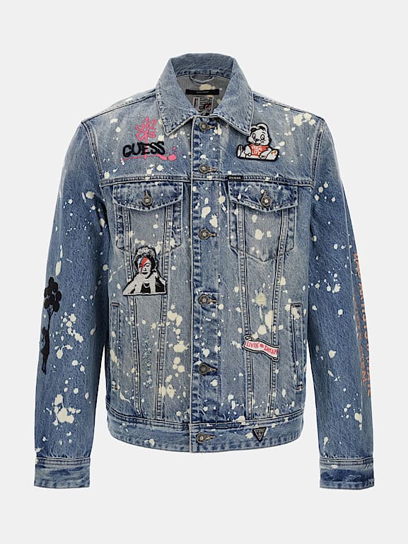 Guess graffiti denim jacket online