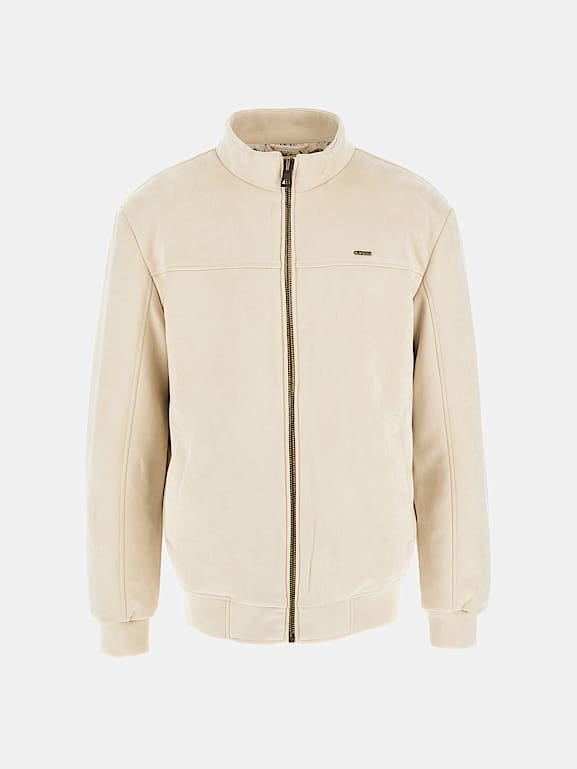 Guess suede jacket sales mens