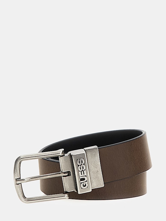 GUESS Reversible leather belt Men