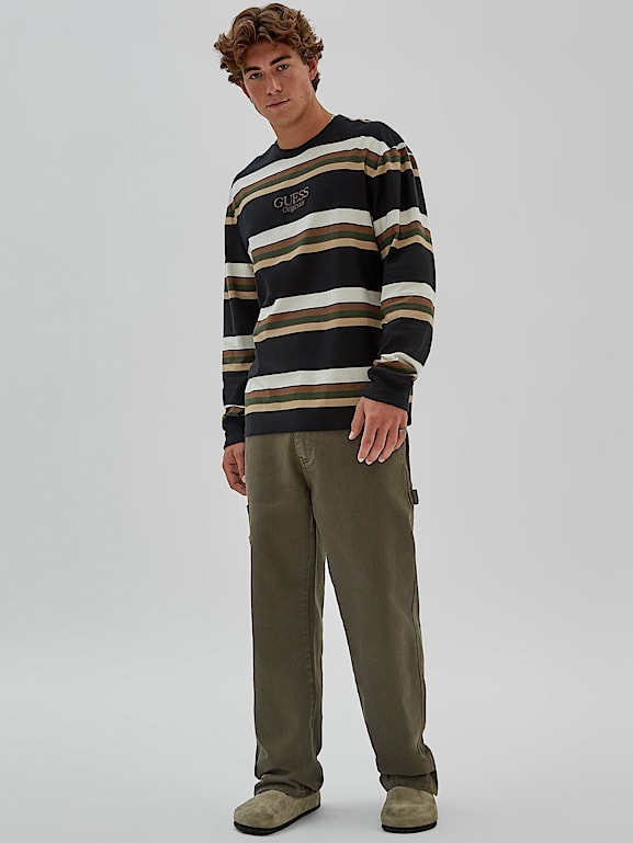 Guess t shirt uomo righe new arrivals