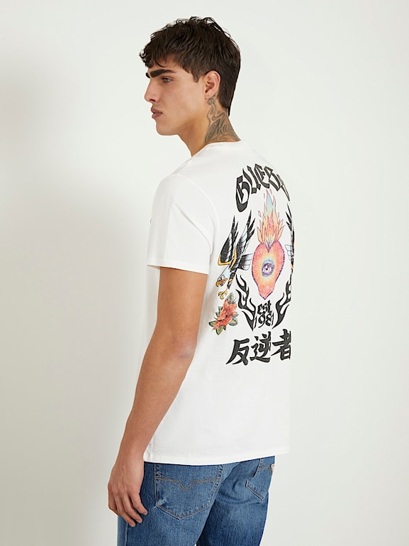 Shirt achterkant print outlet