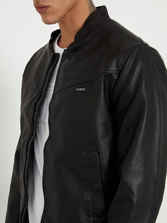 Guess bomber outlet jacket black
