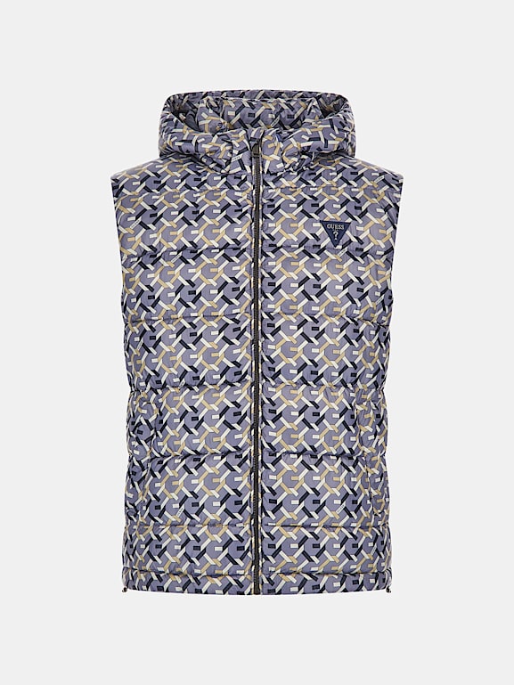 GUESS Regular fit puffer vest Men
