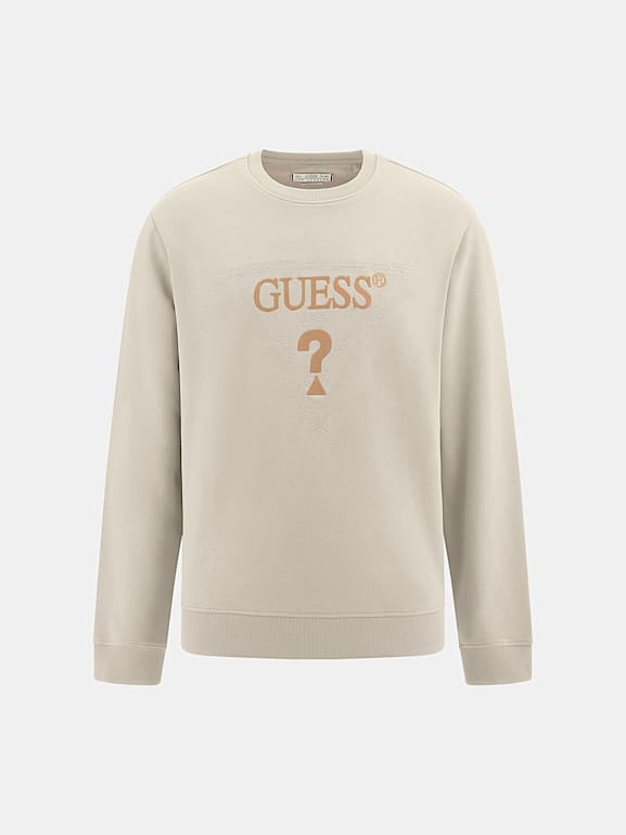 Guess triangle logo sweatshirt online