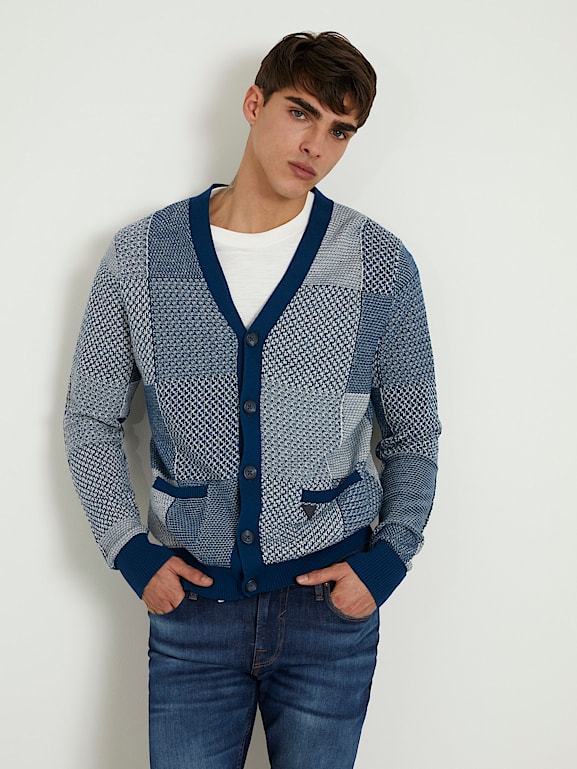 Guess cardigan mens on sale