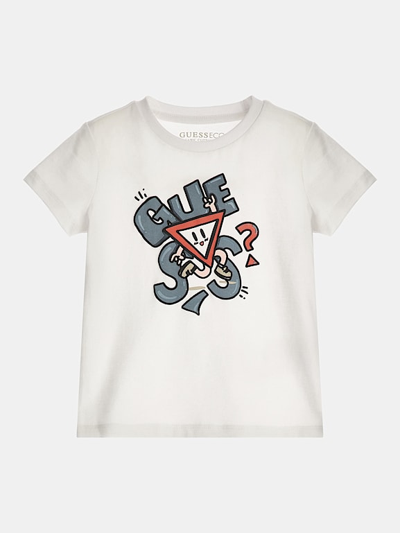 Camiseta con logotipo frontal Ni o GUESS kids Sitio Oficial