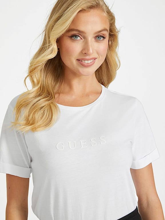 Camiseta GUESS Mujer (6 años - Blanco)