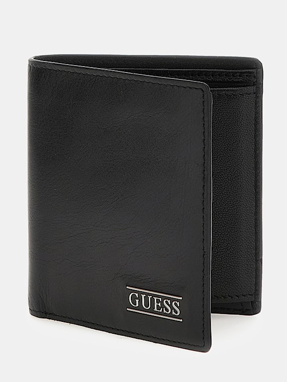 black guess wallet mens