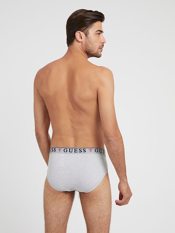 GUESS 3 pack briefs with logo band Men