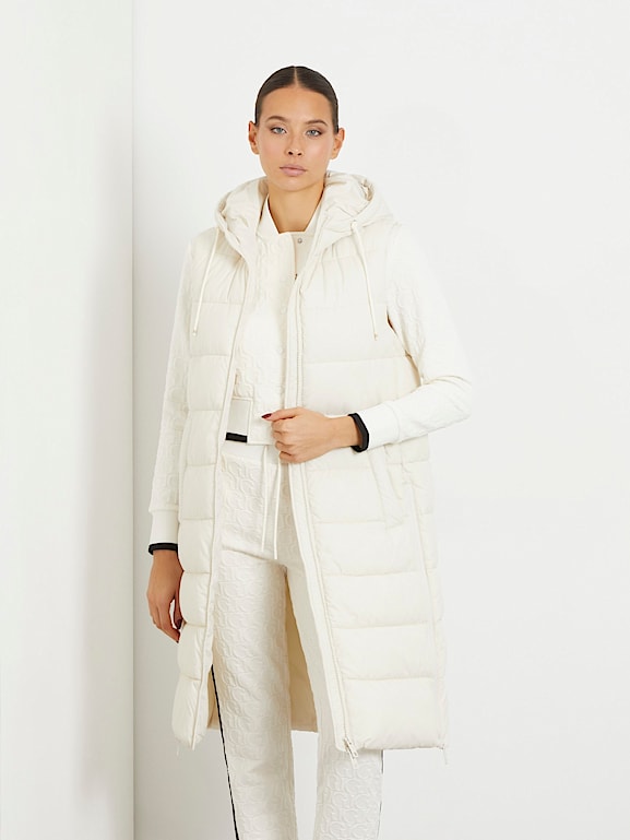 GUESS Doudoune longue sans manches Femme