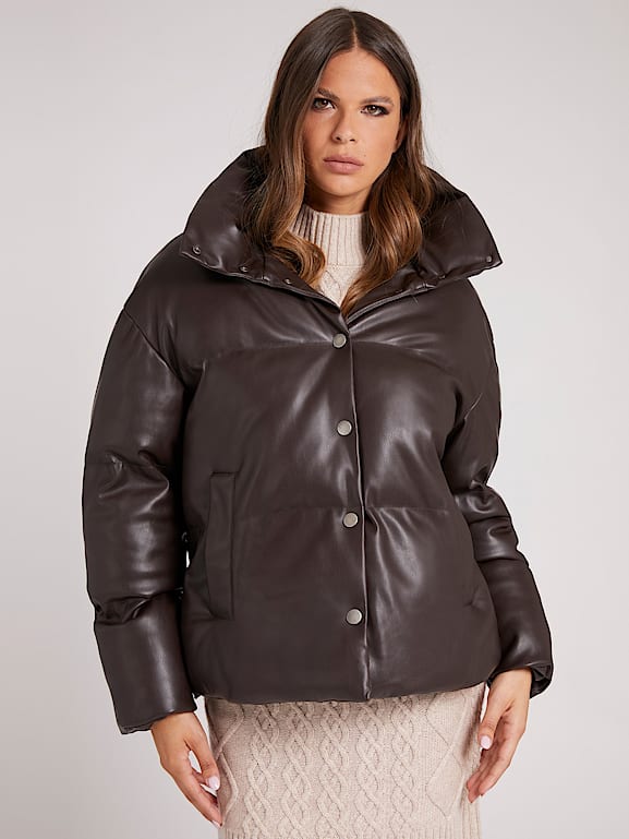 Bagatelle faux shop leather puffer