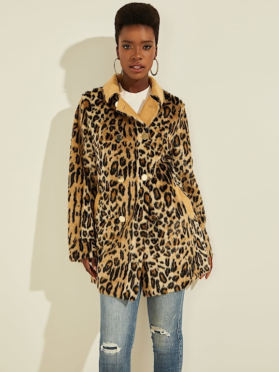 Guess fluffy jacket discount
