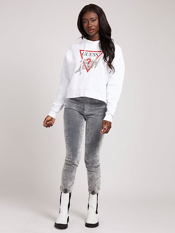 Guess icon logo sweatshirt deals