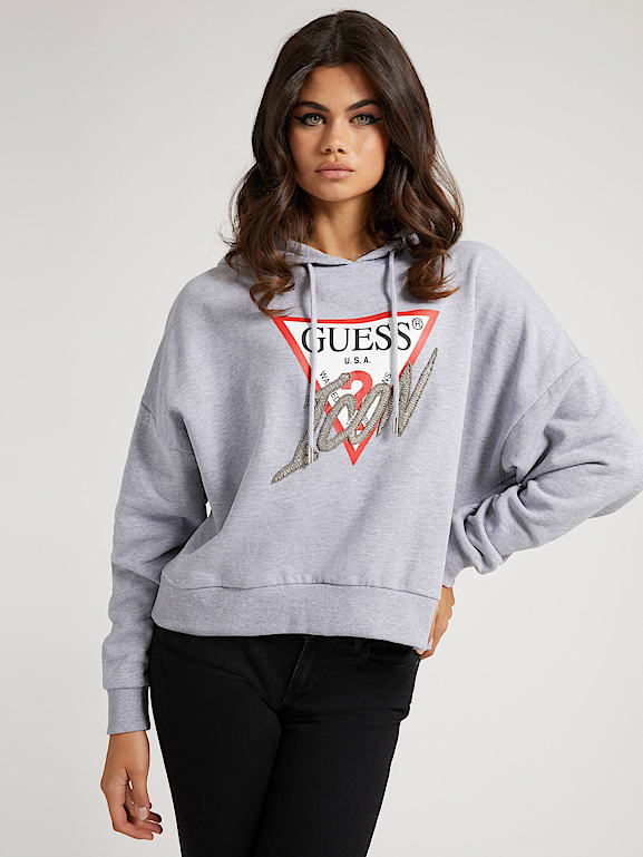 GUESS - Sudadera lila W2YQ01KB681 Mujer