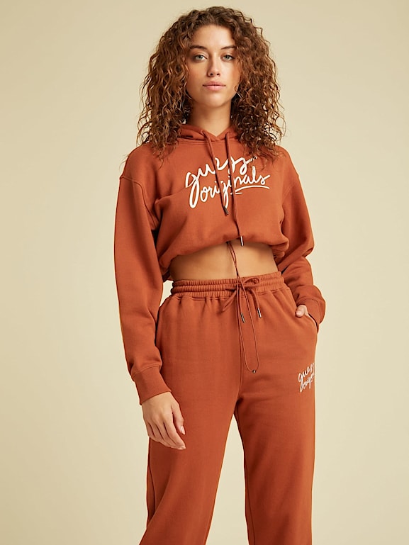 Guess hotsell cropped hoodie