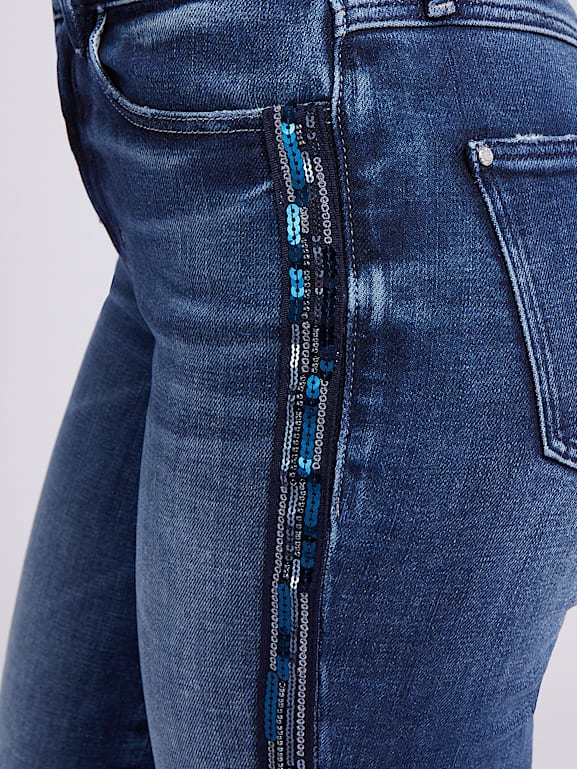 Guess glitter jeans clearance