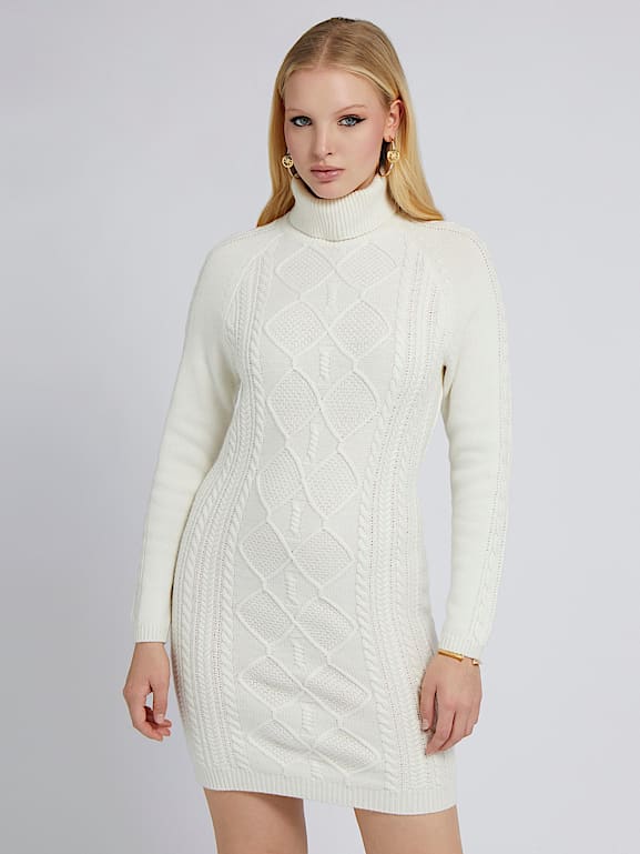 Vestido de lana blanco 2025