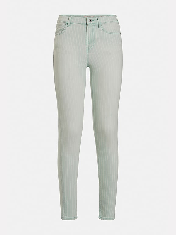 Striped skinny fit jeans discount