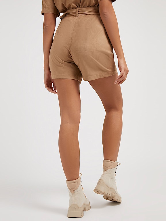 High waisted shop suede shorts