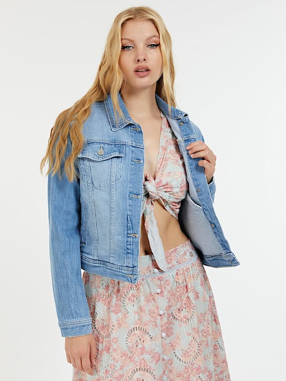 Veste jean coupe classique