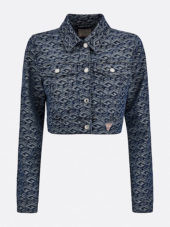 Guess logo outlet denim jacket
