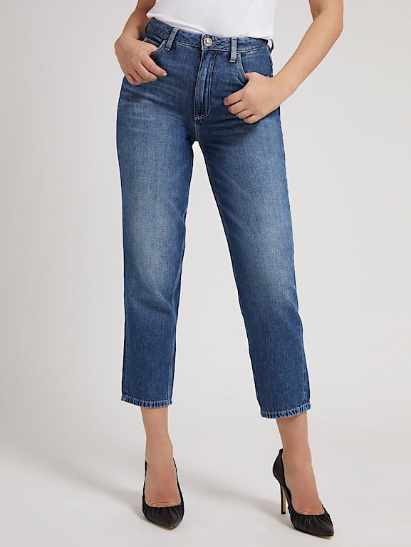 análisis SIDA rosado Mom jeans Mujer | GUESS® Outlet