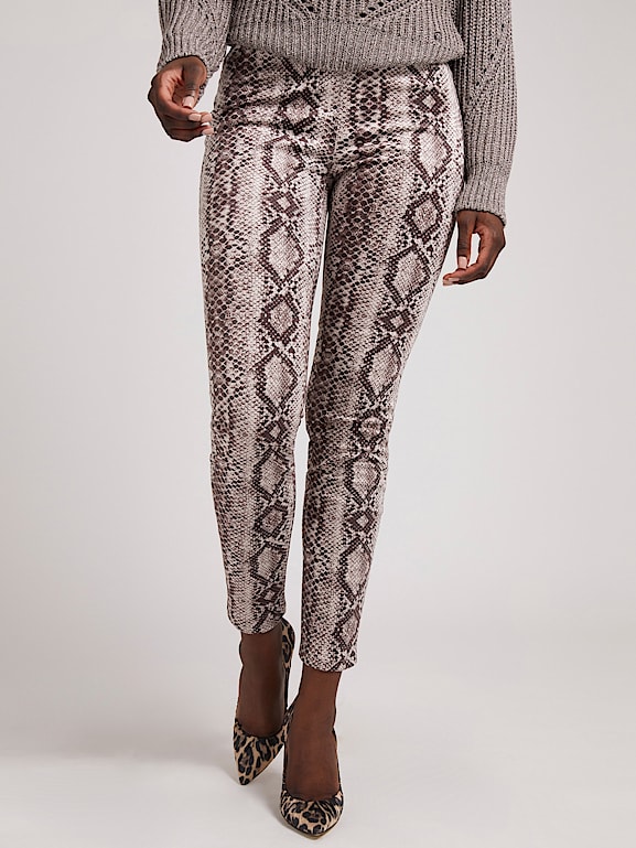 FAUX SUEDE PHYTON PRINT LEGGING Women | GUESS® Outlet