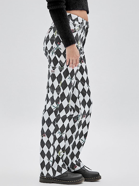 Guess outlet plaid pants