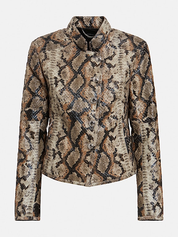 manteau imprimé python