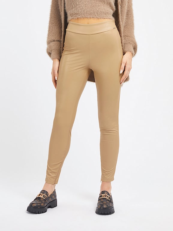 Guess faux leather leggings clearance