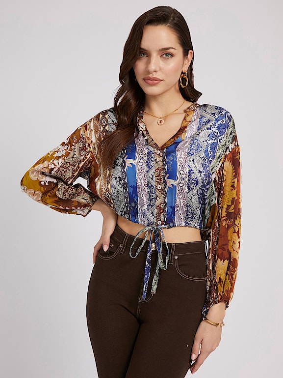 Blouse guess femme best sale